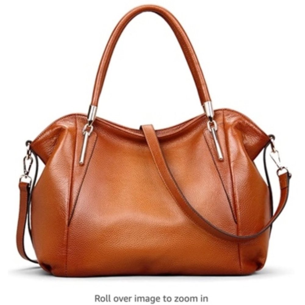 Women's Brown Vintage Genuine Leather Handbag